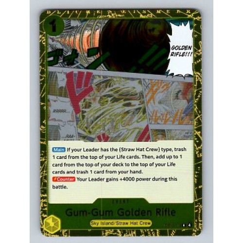 ONE PIECE Adventure on Kami's Island Gum-Gum Golden Rifle [Alternate Art]  #OP15-116