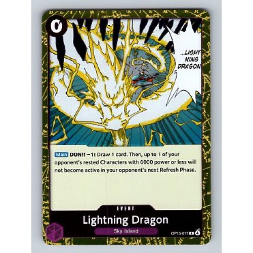 ONE PIECE Adventure on Kami's Island Lightning Dragon  #OP15-077
