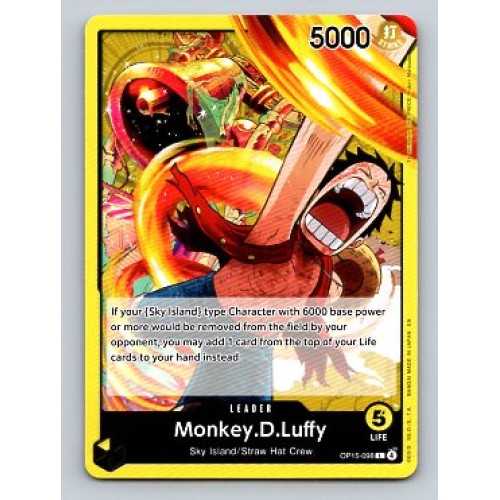 ONE PIECE Adventure on Kami's Island Monkey.D.Luffy [Alternate Art]  #OP15-098