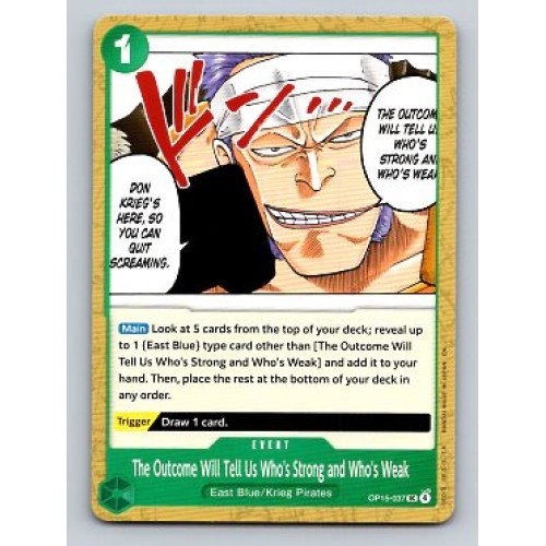 ONE PIECE Adventure on Kami's Island The Outcome Will Tell Us Who's Strong and Who's Weak  #OP15-037