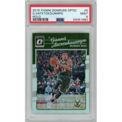 2016 Panini Donruss Optic Giannis Antetokounmpo Holo #5 PSA 9 Milwaukee Bucks