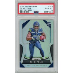 2019 Panini Prizm DK Metcalf Silver Prizm #343 PSA 10 Seattle Seahawks