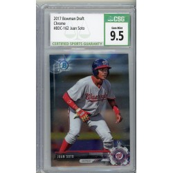 2017 Bowman Draft Juan Soto #BD162 CSG 9.5 Washington Nationals 2017 Bowman Draft Juan Soto #BD162 CSG 9.5 Washington Nationals