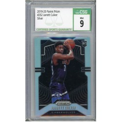 2019 Panini Prizm Jarrett Culver Silver Prizm #252 CSG 9 Minnesota Timberwolves