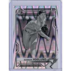 2021 BOWMAN DRAFT CHROME GUNNAR HOGLUND BLACK & WHITE RAYWAVE REFRACTOR BDC-78 TORONTO BLUE JAYS 2021 BOWMAN DRAFT CHROME GUNNAR HOGLUND BLACK & WHITE RAYWAVE REFRACTOR BDC-78 TORONTO BLUE JAYS