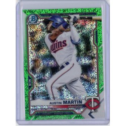 2021 BOWMAN DRAFT CHROME AUSTIN MARTIN GREEN SPARKLE REFRACTOR /99 BDC-19 MINNESOTA TWINS 2021 BOWMAN DRAFT CHROME AUSTIN MARTIN GREEN SPARKLE REFRACTOR /99 BDC-19 MINNESOTA TWINS