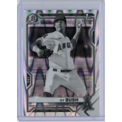 2021 BOWMAN DRAFT CHROME KY BUSH BLACK & WHITE RAYWAVE REFRACTOR BDC-149 ANGELS 2021 BOWMAN DRAFT CHROME KY BUSH BLACK & WHITE RAYWAVE REFRACTOR BDC-149 ANGELS