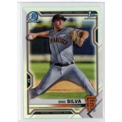 2021 BOWMAN DRAFT CHROME ERIC SILVA REFRACTOR BDC-162 SAN FRANCISCO GIANTS 2021 BOWMAN DRAFT CHROME ERIC SILVA REFRACTOR BDC-162 SAN FRANCISCO GIANTS
