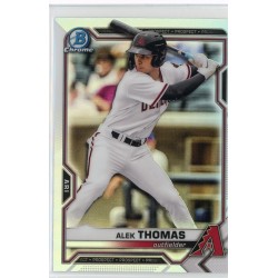 2021 BOWMAN DRAFT CHROME ALEK THOMAS REFRACTOR BDC-105 ARIZONA DIAMONDBACKS 2021 BOWMAN DRAFT CHROME ALEK THOMAS REFRACTOR BDC-105 ARIZONA DIAMONDBACKS