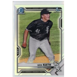 2021 BOWMAN DRAFT CHROME WES KATH REFRACTOR BDC-43 CHICAGO WHITE SOX 2021 BOWMAN DRAFT CHROME WES KATH REFRACTOR BDC-43 CHICAGO WHITE SOX