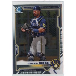 2021 BOWMAN DRAFT CHROME JEFERSON QUERO BASE BDC-183 MILWAUKEE BREWERS 2021 BOWMAN DRAFT CHROME JEFERSON QUERO BASE BDC-183 MILWAUKEE BREWERS