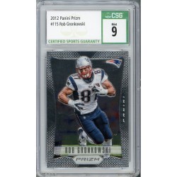 2012 Panini Prizm Rob Gronkowski #115 CSG 9 New England Patriots