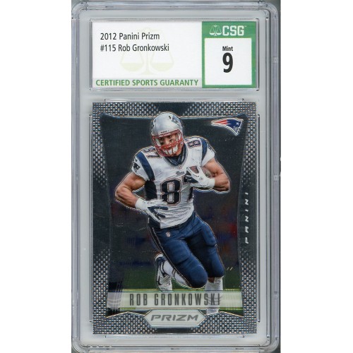 2012 Panini Prizm Rob Gronkowski #115 CSG 9 New England Patriots