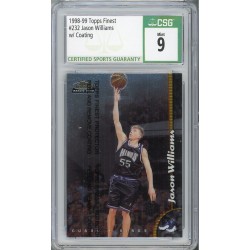 1998-99 Topps Finest Jason Williams Rookie with Coating CSG 9 Sacramento Kings