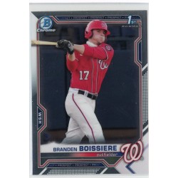 2021 BOWMAN DRAFT CHROME BRANDEN BOISSIERE BASE BDC-156 WASHINGTON NATIONALS 2021 BOWMAN DRAFT CHROME BRANDEN BOISSIERE BASE BDC-156 WASHINGTON NATIONALS