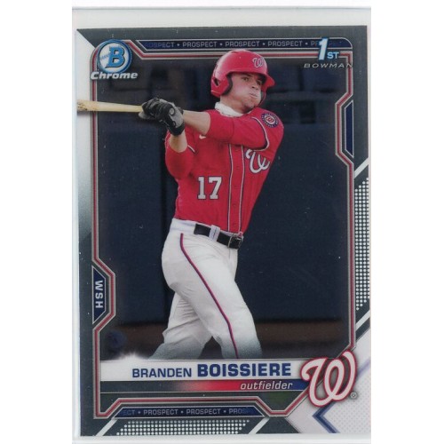 2021 BOWMAN DRAFT CHROME BRANDEN BOISSIERE BASE BDC-156 WASHINGTON NATIONALS