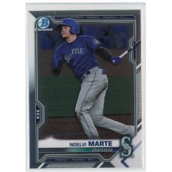 2021 BOWMAN DRAFT CHROME NOELVI MARTE BASE BDC-147 SEATTLE MARINERS 2021 BOWMAN DRAFT CHROME NOELVI MARTE BASE BDC-147 SEATTLE MARINERS