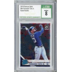 2019 Donruss Optic Fernando Tatis Jr. #84 Rated Rookie CSG 8 San Diego Padres 2019 Donruss Optic Fernando Tatis Jr. #84 Rated Rookie CSG 8 San Diego Padres
