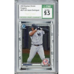 2020 Bowman Chrome Prospects Jasson Dominguez #BCP-243 CSG 9.5 New York Yankees 2020 Bowman Chrome Prospects Jasson Dominguez #BCP-243 CSG 9.5 New York Yankees