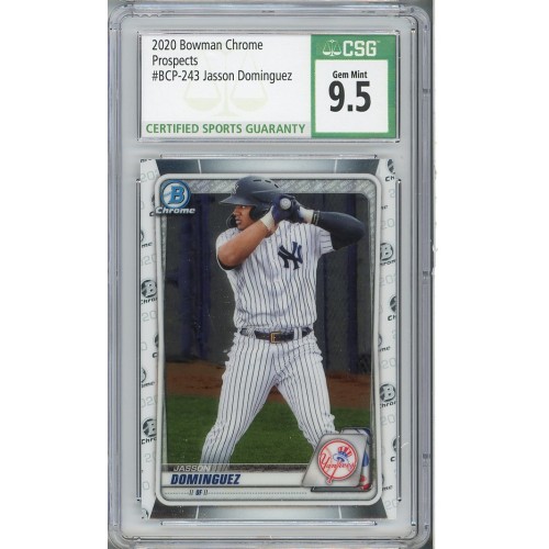 2020 Bowman Chrome Prospects Jasson Dominguez #BCP-243 CSG 9.5 New York Yankees