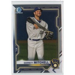 2021 BOWMAN DRAFT CHROME GARRETT MITCHELL BASE BDC-116 MILWAUKEE BREWERS 2021 BOWMAN DRAFT CHROME GARRETT MITCHELL BASE BDC-116 MILWAUKEE BREWERS