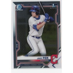 2021 BOWMAN DRAFT CHROME JAKE FOX BASE BDC-102 CLEVELAND INDIANS 2021 BOWMAN DRAFT CHROME JAKE FOX BASE BDC-102 CLEVELAND INDIANS