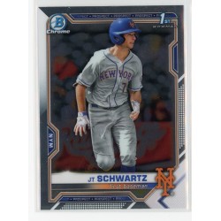 2021 BOWMAN DRAFT CHROME JT SCHWARTZ BASE BDC-61 NEW YORK METS 2021 BOWMAN DRAFT CHROME JT SCHWARTZ BASE BDC-61 NEW YORK METS