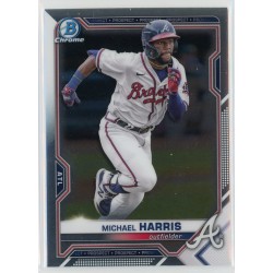 2021 BOWMAN DRAFT CHROME MICHAEL HARRIS BASE BDC-86 ATLANTA BRAVES 2021 BOWMAN DRAFT CHROME MICHAEL HARRIS BASE BDC-86 ATLANTA BRAVES