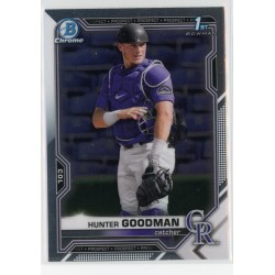 2021 BOWMAN DRAFT CHROME HUNTER GOODMAN BASE BDC-66 COLORADO ROCKIES 2021 BOWMAN DRAFT CHROME HUNTER GOODMAN BASE BDC-66 COLORADO ROCKIES