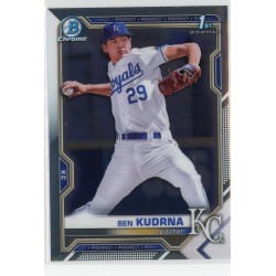 2021 BOWMAN DRAFT CHROME BEN KUDRNA BASE BDC-73 KANSAS CITY ROYALS 2021 BOWMAN DRAFT CHROME BEN KUDRNA BASE BDC-73 KANSAS CITY ROYALS