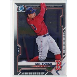 2021 BOWMAN DRAFT CHROME NICK YORKE BASE BDC-53 BOSTON RED SOX 2021 BOWMAN DRAFT CHROME NICK YORKE BASE BDC-53 BOSTON RED SOX
