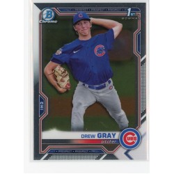 2021 BOWMAN DRAFT CHROME DREW GRAY BASE BDC-35 CHICAGO CUBS 2021 BOWMAN DRAFT CHROME DREW GRAY BASE BDC-35 CHICAGO CUBS