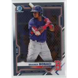 2021 BOWMAN DRAFT CHROME BRAINER BONACI BASE BDC-54 BOSTON RED SOX 2021 BOWMAN DRAFT CHROME BRAINER BONACI BASE BDC-54 BOSTON RED SOX
