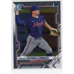 2021 BOWMAN DRAFT CHROME SPENCER SCHWELLENBACH BASE BDC-44 ATLANTA BRAVES 2021 BOWMAN DRAFT CHROME SPENCER SCHWELLENBACH BASE BDC-44 ATLANTA BRAVES