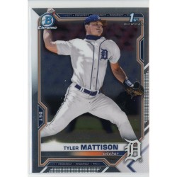 2021 BOWMAN DRAFT CHROME TYLER MATTISON BASE BDC-58 DETROIT TIGERS 2021 BOWMAN DRAFT CHROME TYLER MATTISON BASE BDC-58 DETROIT TIGERS