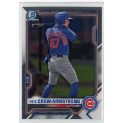 2021 BOWMAN DRAFT CHROME PETE CROW-ARMSTRONG BASE BDC-12 CHICAGO CUBS 2021 BOWMAN DRAFT CHROME PETE CROW-ARMSTRONG BASE BDC-12 CHICAGO CUBS