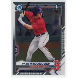 2021 BOWMAN DRAFT CHROME TYLER MCDONOUGH BASE BDC-3 BOSTON RED SOX 2021 BOWMAN DRAFT CHROME TYLER MCDONOUGH BASE BDC-3 BOSTON RED SOX