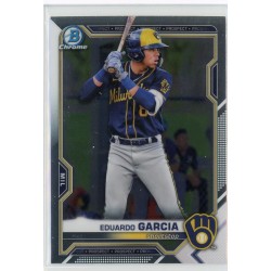 2021 BOWMAN DRAFT CHROME EDUARDO GARCIA BASE BDC-22 MILWAUKEE BREWERS 2021 BOWMAN DRAFT CHROME EDUARDO GARCIA BASE BDC-22 MILWAUKEE BREWERS