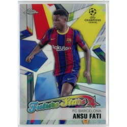 2020-21 TOPPS CHROME UEFA CHAMPIONS LEAGUE ANSU FATI #FS-AF FUTURE STARS INSERT FC BARCELONA 2020-21 TOPPS CHROME UEFA CHAMPIONS LEAGUE ANSU FATI #FS-AF FUTURE STARS INSERT FC BARCELONA