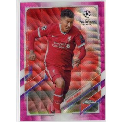 2020-21 TOPPS CHROME UEFA CHAMPIONS LEAGUE ROBERTO FIRMINO #33 PINK WAVE FRACTOR LIVERPOOL FC 2020-21 TOPPS CHROME UEFA CHAMPIONS LEAGUE ROBERTO FIRMINO #33 PINK WAVE FRACTOR LIVERPOOL FC