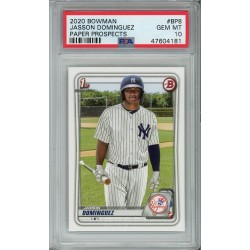 2020 Bowman Paper Prospects Jasson Dominguez #BP8 PSA 10 New York Yankees 2020 Bowman Paper Prospects Jasson Dominguez #BP8 PSA 10 New York Yankees