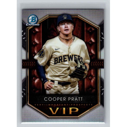 2025 Bowman Cooper Pratt #VIP-15 Very Important Prospects Milwaukee Brewers