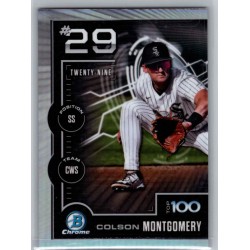 2025 Bowman Colson Montgomery #BTP-29 Bowman Scouts' Top 100 Chicago White Sox 2025 Bowman Colson Montgomery #BTP-29 Bowman Scouts' Top 100 Chicago White Sox