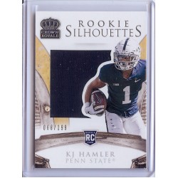 2020 Crown Royale KJ Hamler #15 Collegiate Silhouettes 068/199 Penn State Nittany Lions/Denver Broncos