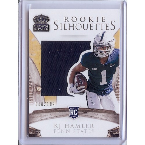 2020 Crown Royale KJ Hamler #15 Collegiate Silhouettes 068/199 Penn State Nittany Lions/Denver Broncos 2020 Crown Royale KJ Hamler #15 Collegiate Silhouettes 068/199 Penn State Nittany Lions/Denver Broncos