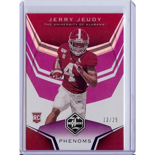 2020 Limited Jerry Jeudy #2 Phenoms Purple 13/25 Alabama Crimson Tide/Denver Broncos