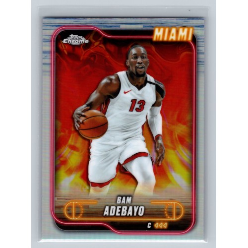2024-25 Topps Chrome Breakers Delight Bam Adebayo #33 Refractor - (1:2 hobby, 4:1 breaker: 1:8 value, 1:7 mega) Miami Heat 2024-25 Topps Chrome Breakers Delight Bam Adebayo #33 Refractor - (1:2 hobby, 4:1 breaker: 1:8 value, 1:7 mega) Miami Heat