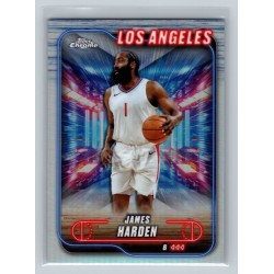 2024-25 Topps Chrome Breakers Delight James Harden #198 Refractor - (1:2 hobby, 4:1 breaker: 1:8 value, 1:7 mega) Los Angeles Clippers