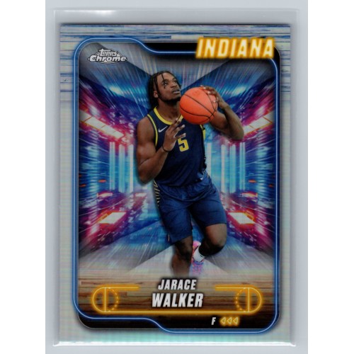2024-25 Topps Chrome Breakers Delight Jarace Walker #80 Refractor - (1:2 hobby, 4:1 breaker: 1:8 value, 1:7 mega) Indiana Pacers