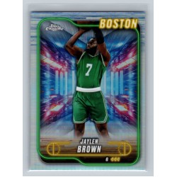 2024-25 Topps Chrome Breakers Delight Jaylen Brown #28 Refractor - (1:2 hobby, 4:1 breaker: 1:8 value, 1:7 mega) Boston Celtics